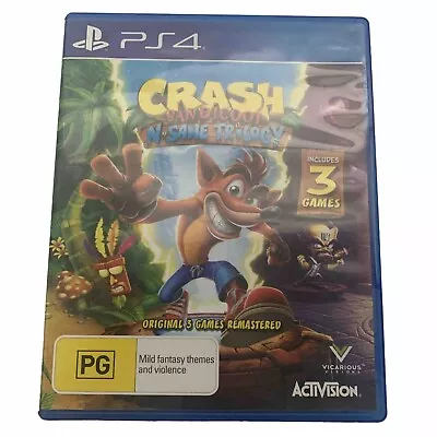Crash Bandicoot N Sane Insane Trilogy PlayStation 4 PS4 Game As New FREE Au Post • $24.90