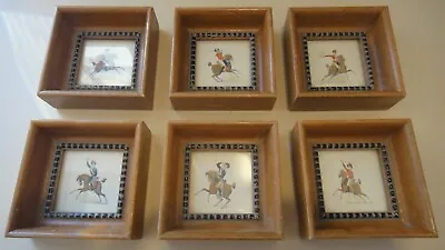 Miniature Portrait Paintings Military On Horseback • $59