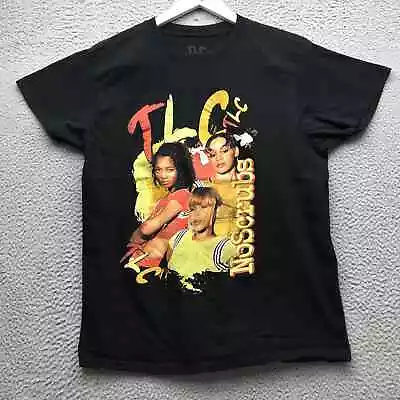 TLC No Scrubs T-Shirt Men's Large L Short Sleeve Graphic Crew Neck Black • $16.99