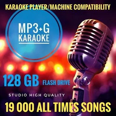 KARAOKE Player/Machine USB Flash/ Thumb Drive Mp3+g Collection All Times Songs • $128