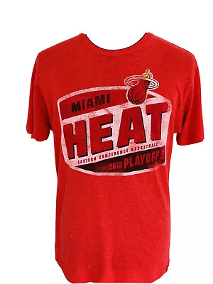 MIAMI HEAT Basketball Men’s Red T- Shirt Medium • £9.99