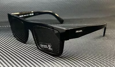 PRADA PR 19WS 1AB5S0 Black Grey Men's 52 Mm Sunglasses • $243