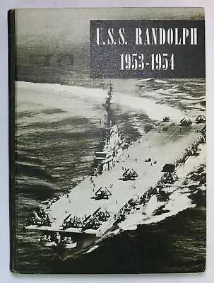 USS Randolph (CVA-15) Carrier Air Group 14 1953 1954 Mediterranean Cruise Book • $129.95