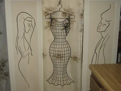 Vintage Female Wire Metal Boutique Clothing Hanging Display Dress Form Mannequin • $59.95