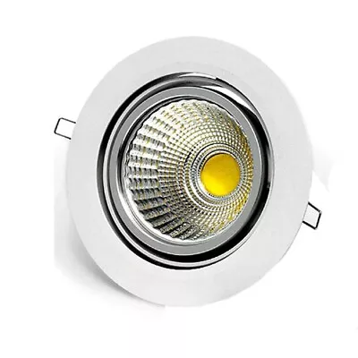 £6.95 • Buy 3W COB LED Ceiling Downlight Tilted Recessed Spotlight In Warm Soft White Colour