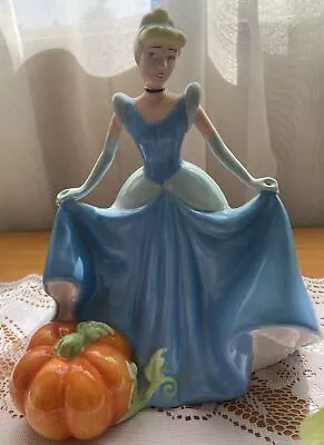 Vintage Park Lane CINDERELLA Coin Piggy Bank Walt Disney Pumpkin Colibri • $10.99