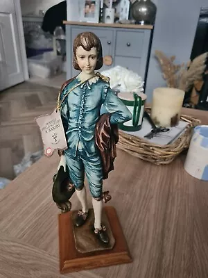 A. Santini Capodimonte Cast Sculpture Figure Blue Boy • £9.99