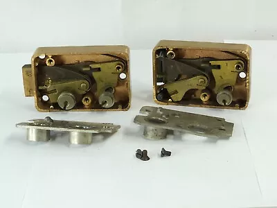 PARTS LOT: Yale Bronze Case Safe Deposit Box Locks As Is Good Parts • $40