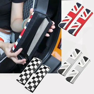 2X For Mini Cooper R55 R56 R57 Union Jack Safety Seat Belt Cover Shoulder Pads • $7.99
