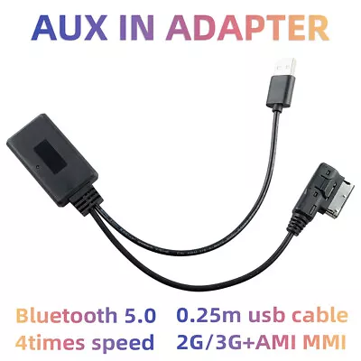 For Audi VW AUX Audio Cable Adapter AMI MDI MMI To USB Bluetooth Music Interface • $11.60