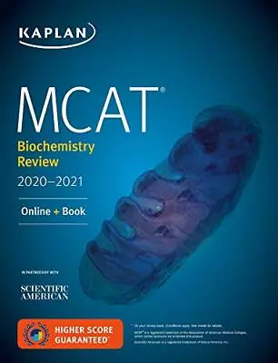 MCAT Biochemistry Review 2020-2021: Online + Book (Kaplan Test Prep) By  • $4.49