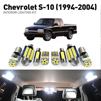 LED Interior Lights Blubs Kit White Upgrade For CHEVROLET Chevy S-10 1994-2004 • $16.99