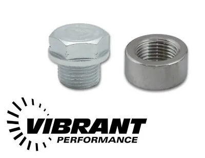 Vibrant O2 Oxygen Sensor Stainless Steel Weld On Bung Plug Wideband Nut Cap Kit • $11.90