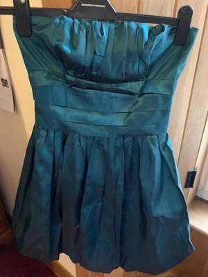 £3.99 • Buy Jade Green Strapless Ladies Teens Puff Ball Prom Or Wedding Guest Dress Size8