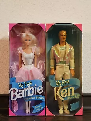 New Unopened 1992 My First Barbie Ballerina And My First Ken Ballet Partner • $45