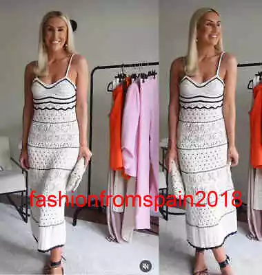 $53.49 • Buy Zara New Woman Strapy Long Knit Dress Ecru S,m,l  3991/025