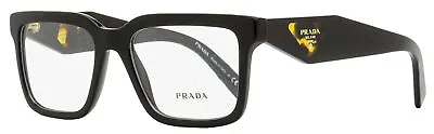 Prada Rectangular Eyeglasses VPR 10Y 1AB-1O1 Black 52mm • $129