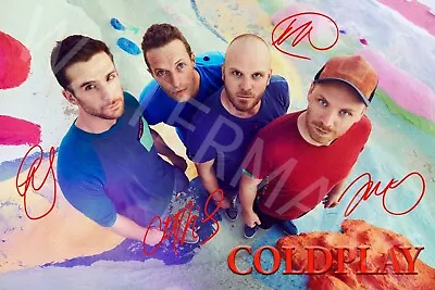 COLDPLAY Signed Music 12x18 Inch Photograph Poster - Yellow - The Scientist • $28.95