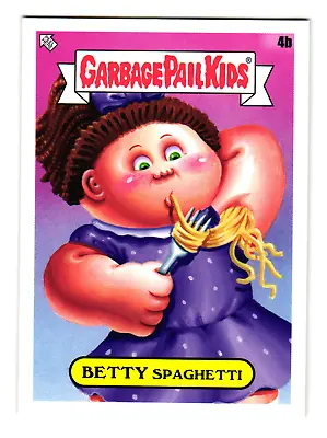 BETTY Spaghetti (4b) 2021 Garbage Pail Kids Food Fight GPK Sticker • $5.14