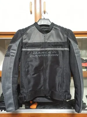 Harley-Davidson Mens Affinity Grey And Black Jacket Color Blocked Mesh Riding • $135