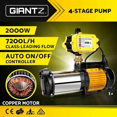 2.8HP Multi Stage Water Pressure Pump Rain Auto Tank Irrigation 4 Stages Pump • $258.95