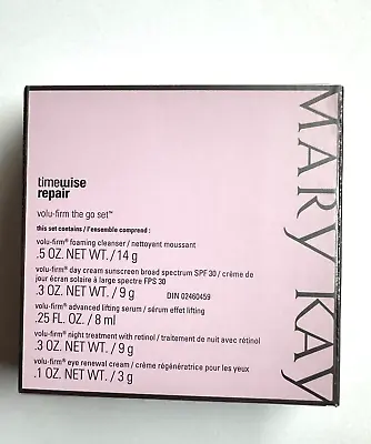 New Mary Kay Timewise Repair Volu-firm The Go Set TRAVEL 5 PIECE SET Exp 06/25 • $28.88