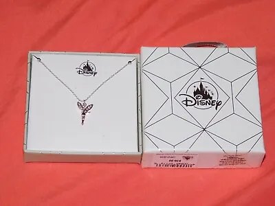 Disney Parks Collection Jewelry STERLING Silver Necklace Tinker Bell New  • $19.95