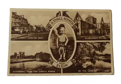 Elgin 1957 Vintage Multiview Postcard. Moray. Scotland • £2.79