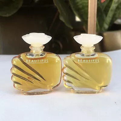 💝2 MINIATURE Vintage BEAUTIFUL ESTEE LAUDER  Parfum Mini Travel-Size Perfumes • $24.99