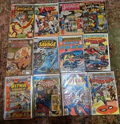 Lot Of 12 Comics 60s 70s Xmen Spiderman Batman Dracula Better Issues. Look!! • $80