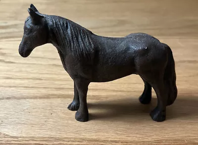 Vintage Horse Pony Cast Iron Metal Solid Figurine Figure Toy Door Stop • $39.99