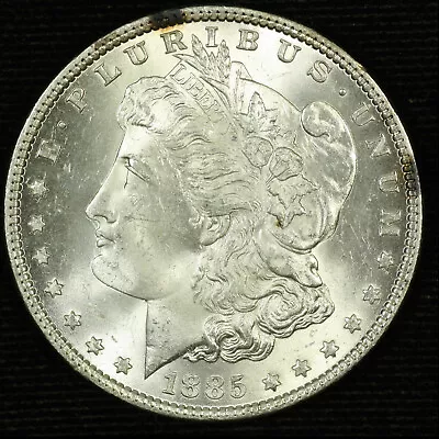 Morgan Silver Dollar. 1885 P. Choice BU. VAM-37A. Lot # Jrrc-0328 • $74.99