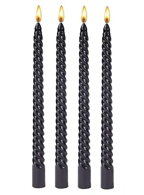25cm/10 Inch Taper Candles 4 Pack - Metallic Taper Spiral Candle Taper Candles • £4.99