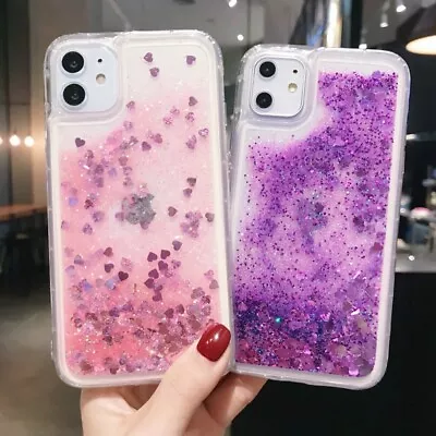 Liquid Glitter Case For IPhone 11 12 13 14 Pro XR XS SE2/3 Bling Quicksand Cover • $8.58