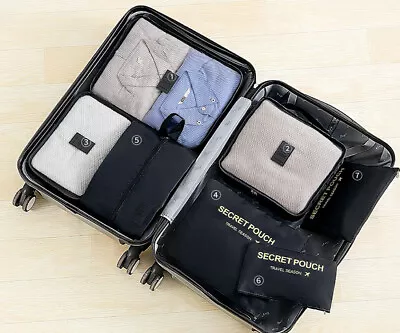 7 Set Lightweight Packing Cubes For Suitcases Packing Organizers Bag • $24