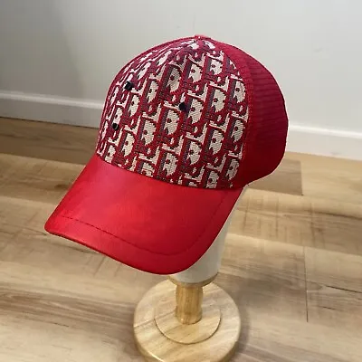 Christian Dior Paris Red Monogram Baseball Hat (see Description) • $75