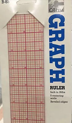 C-Thru Graph Ruler B-85 Beveled Edges 18  X 2  • $8.99