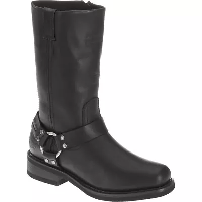Harley Davidson Hustin Waterproof Full Grain Leather Riding Boots In Black • $291.45