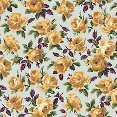 £11.61 • Buy Snow Leopard English Garden PWSL057 Rose Bower Sky Cotton Fabric By Yd