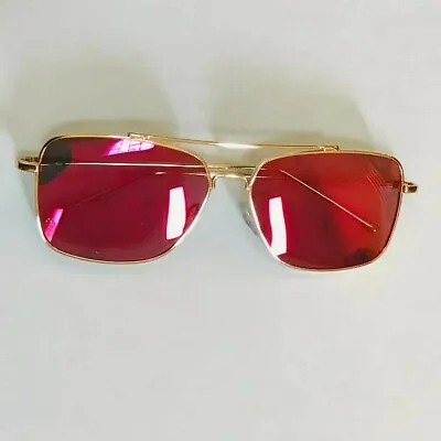 Large Square Aviator Vintage Metal Designer Retro Fashion Sunglasses For Men • $6.99