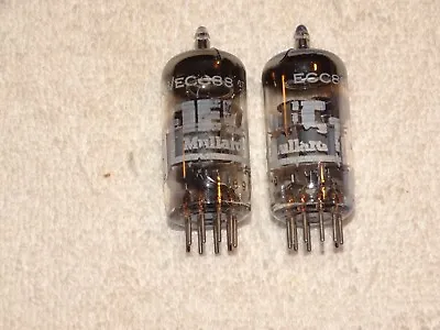 2 X 6DJ8/ECC88 IEC-Mullard Tubes*Super Strong Mathced Pair- Bogey *#9 • $99.99