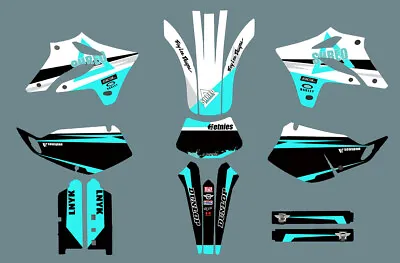 $76.73 • Buy FOR Kawasaki KLX250 2004-2007 2005 2006 Graphics Stickers Decals Deco Full Kit 