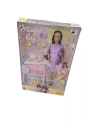 Happy Family Barbie Pregnant African American Midge And Baby • $100