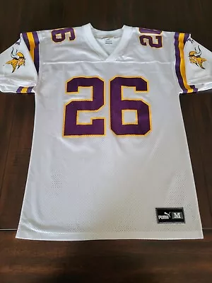 ROBERT SMITH Minnesota Vikings Vintage PUMA White Jersey Mens Size MEDIUM  • $34.99