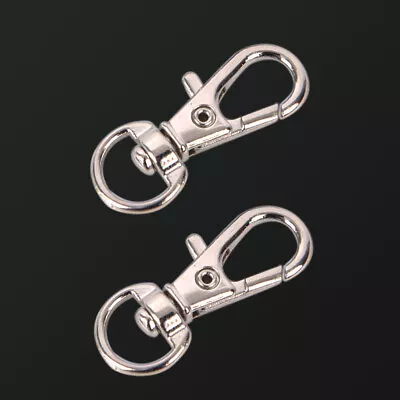 10pcs Mini Aluminum Alloy Keychain Making Snap Spring Clip Hook Carabiner Bu ❤TH • $6.70