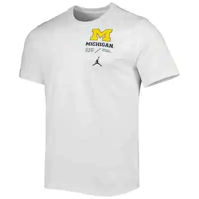 Michigan Wolverines Jordan Brand Team Practice Performance T-Shirt Nike - White • $17.99