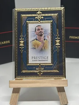 Futera Prestige Zlatan Ibrahimovic 09/10 Shirt Number Sweden Gold Frame • £180