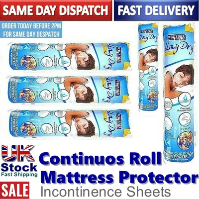£6.95 • Buy Incontinence Bed Pads Absorbent Mattress Protector Cover Sheet Topper 18 Pack