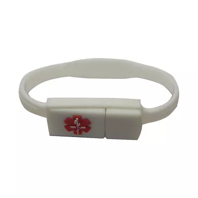 Silicone Hypo Allergenic EMR Bracelet By Key2Life Color White • $39.95