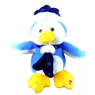 Ganz Parker Penguin Singing And Dancing Penguin Plush Plays Music READ Blue Hat • $11.20